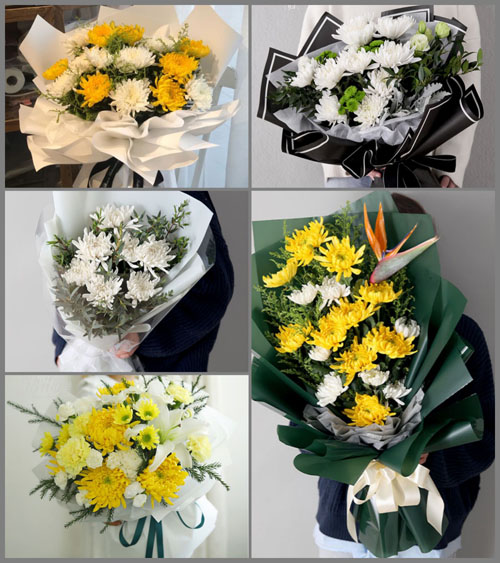贵州六盘水六枝特区银壶街道磨卜村白事花束代送